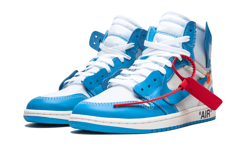 Air Jordan 1 Retro High Off White University Blue I Heat Stock