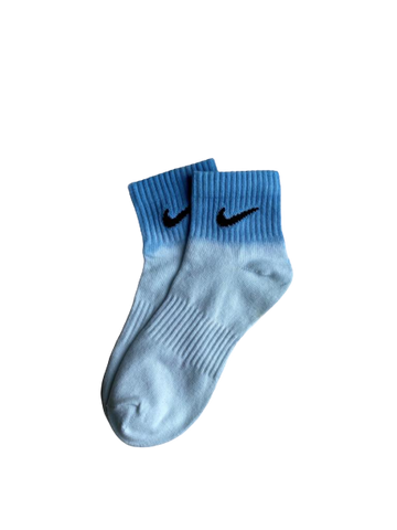 Sneakers Socks Nike Tie-Dye Half Blue White Mid -Heatstock