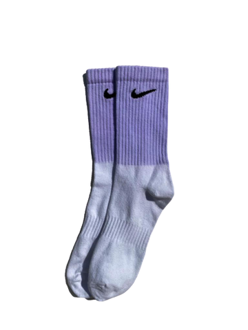 Sneakers Socks Nike Tie-Dye Half Purple High -Heatstock