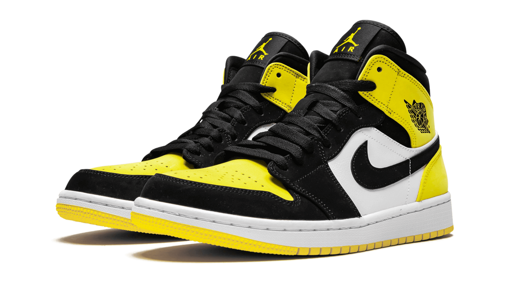 Jordan 1 mid yellow toe black online