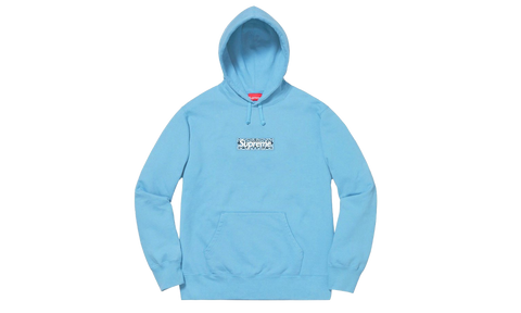 Bandana Box Logo Hooded Sweatshirt Blue - TheHeatstock